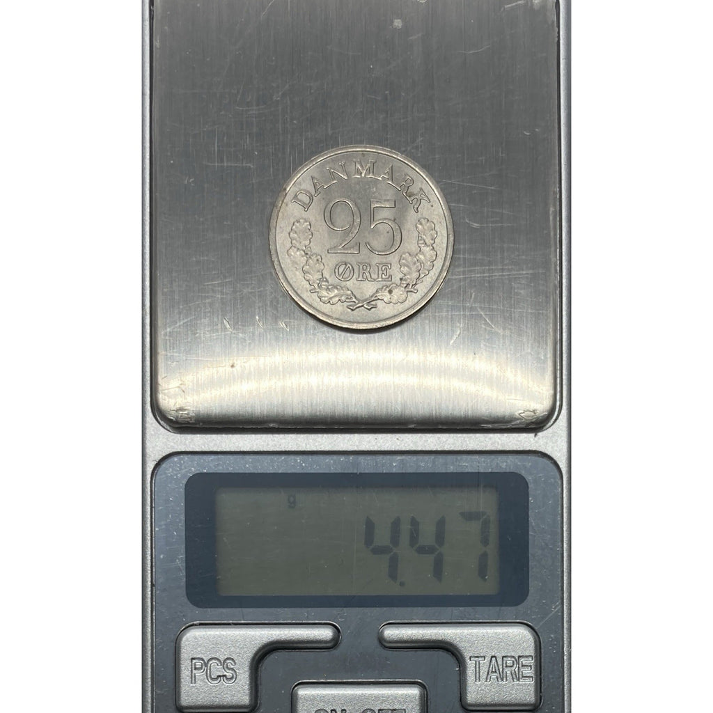 1962 Denmark 25 Øre Coin - KM# 850