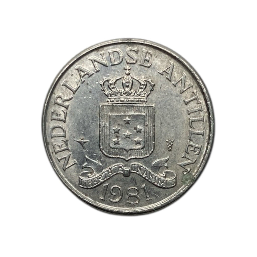 1981 Netherlands Antilles 25 Cents Coin - KM# 11