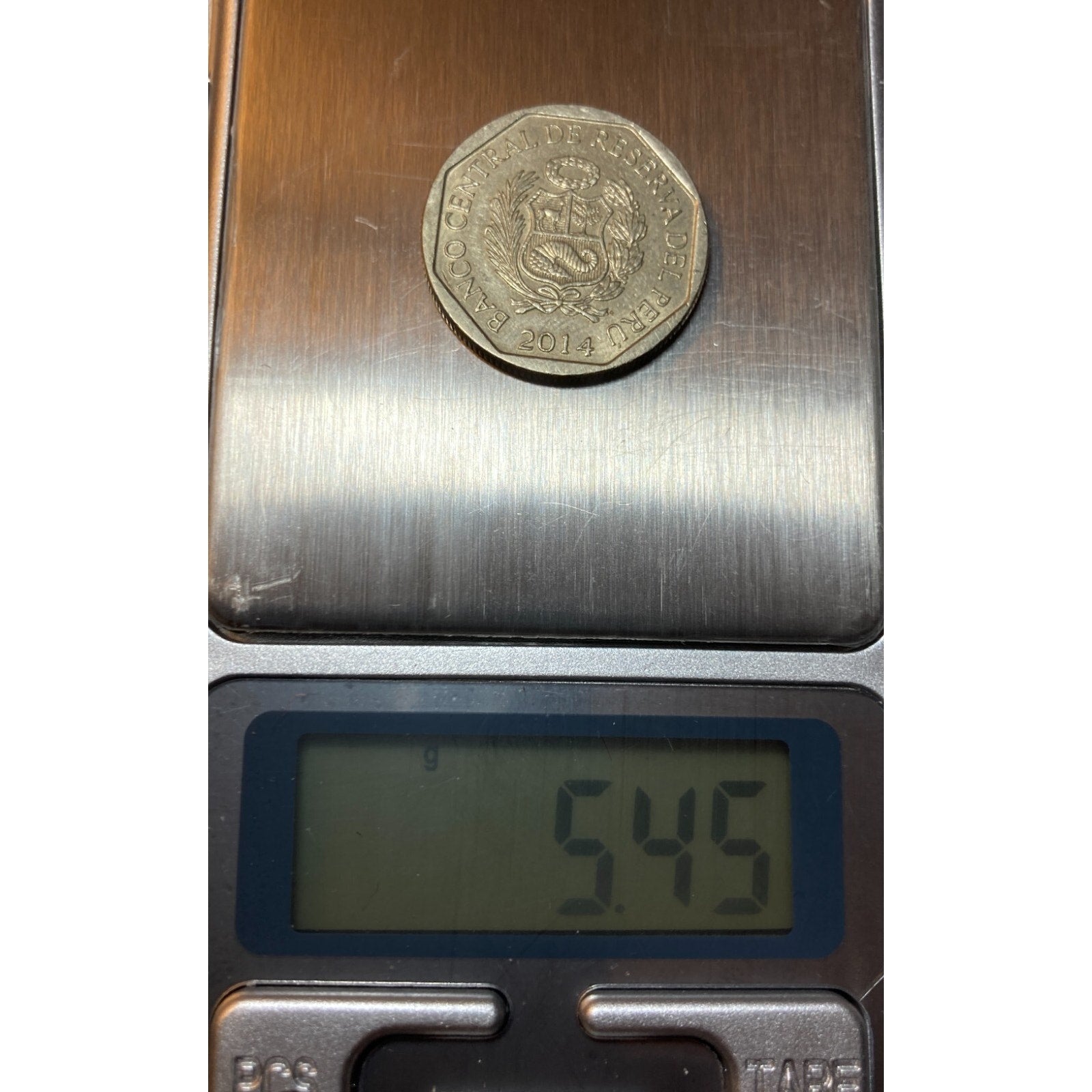 2014 Peru 50 Centimos Coin