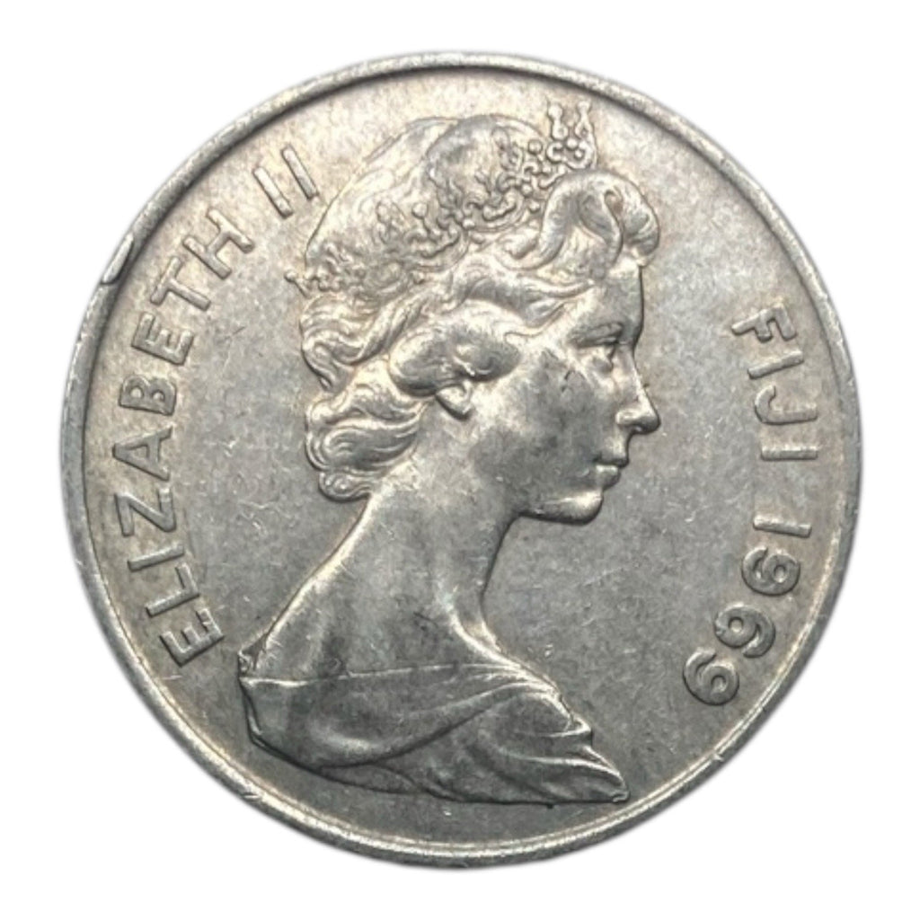 1969 Fiji 10 Cents Coin - KM# 30