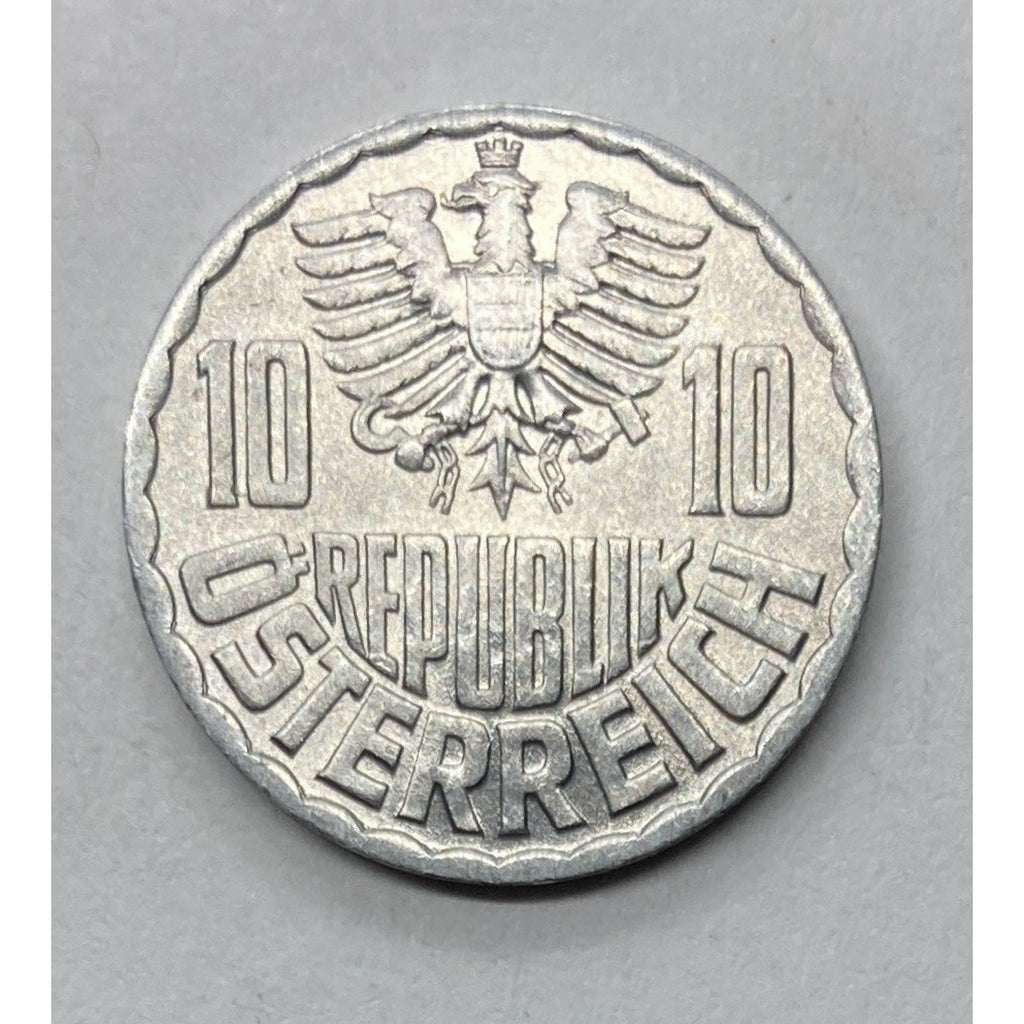 1973 Austria 10 Groschen Coin - KM# 2878