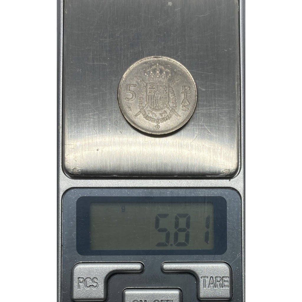 1984 Spain 5 Pesetas Coin - KM# 823