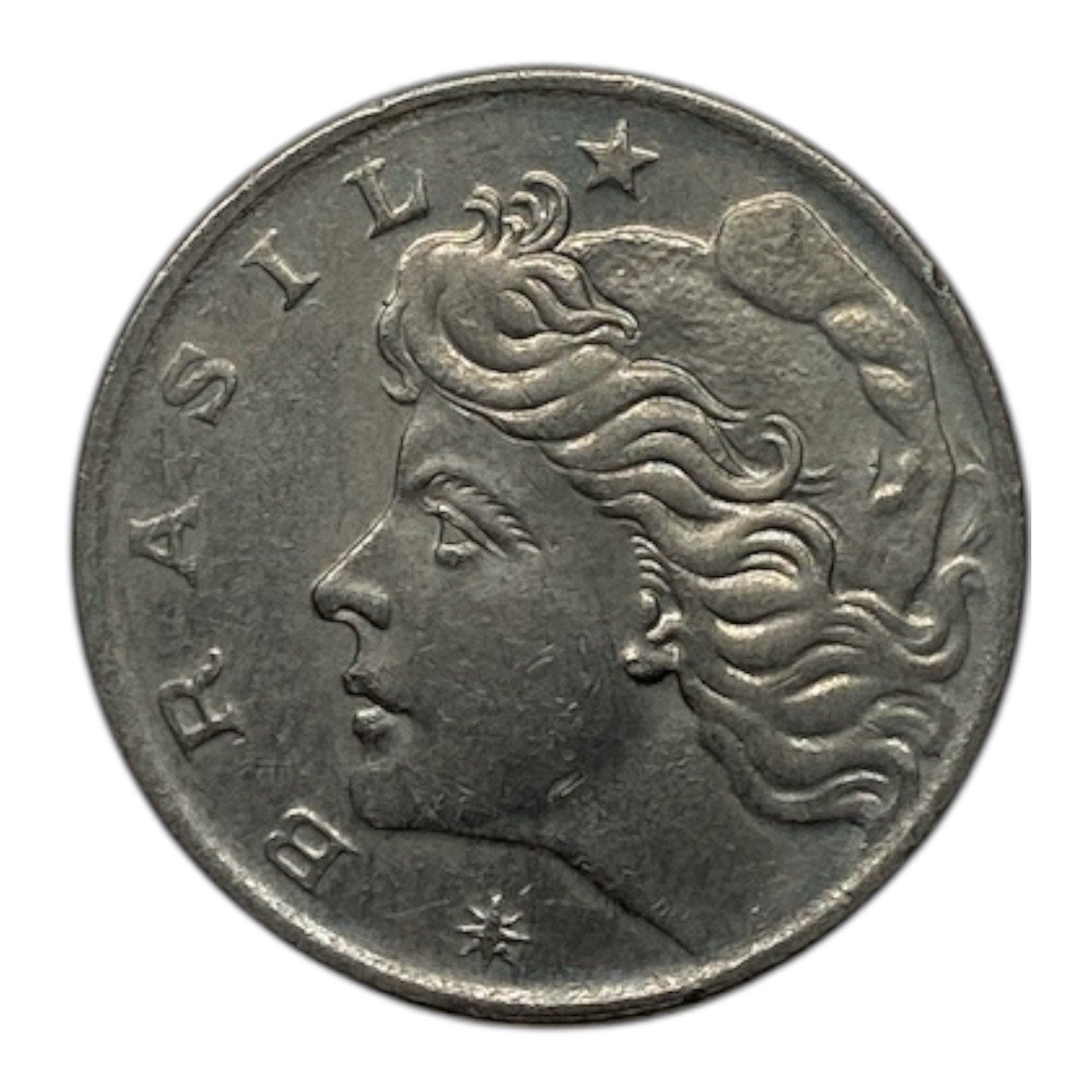1970 Brazil 10 Centavos Coin - KM# 578