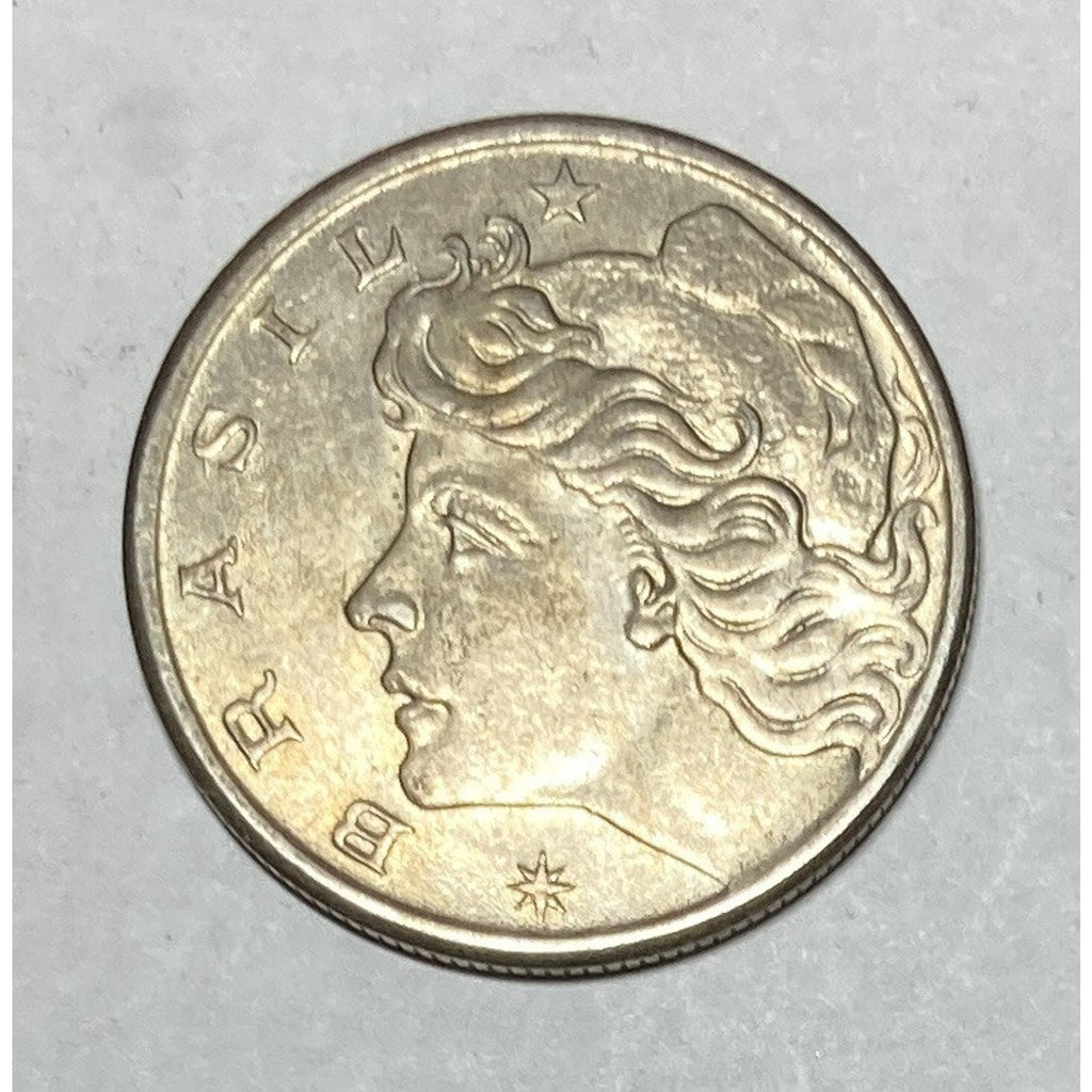 1970 Brazil 10 Centavos Coin - KM# 578