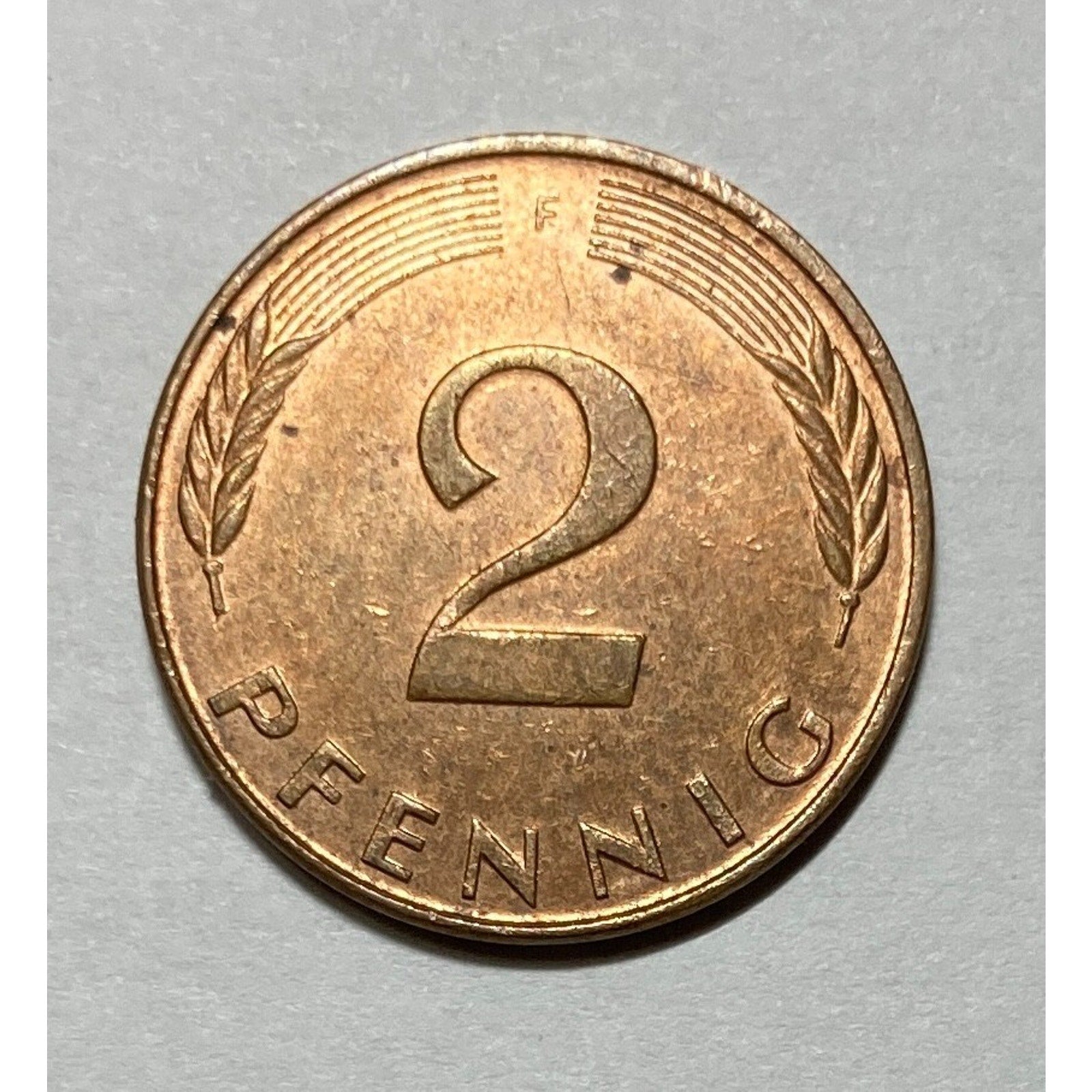 German Coin, 1989 Germany 2 Pfennig Coin - KM# 106a